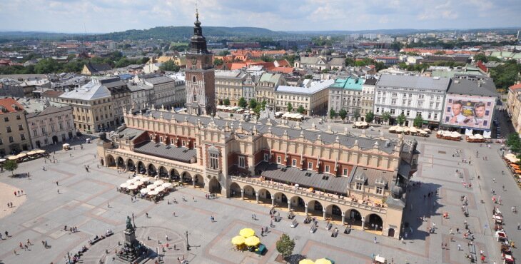 Main market square in Cracow